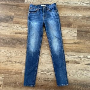 Madewell 9” high riser skinny jeans 26
